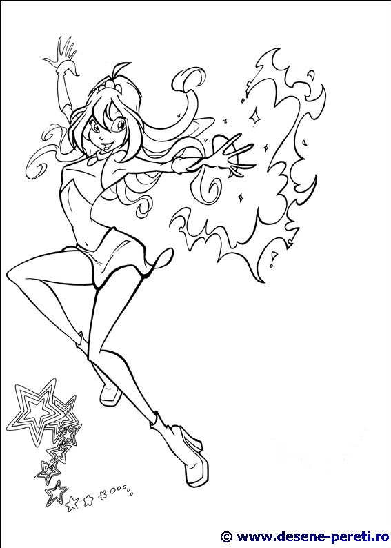 winx club desene colorat